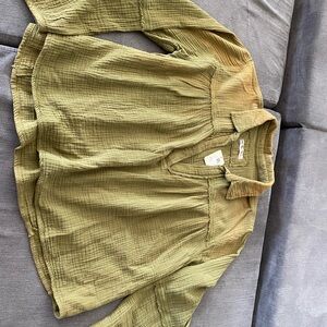We The Free Sage Green Textured Top